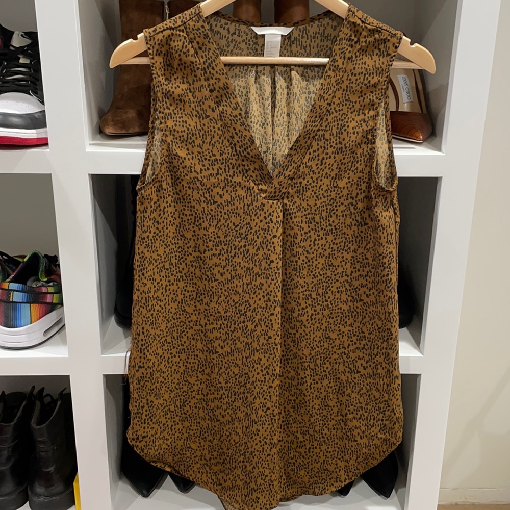 Animal print high/low tunic - Size Small